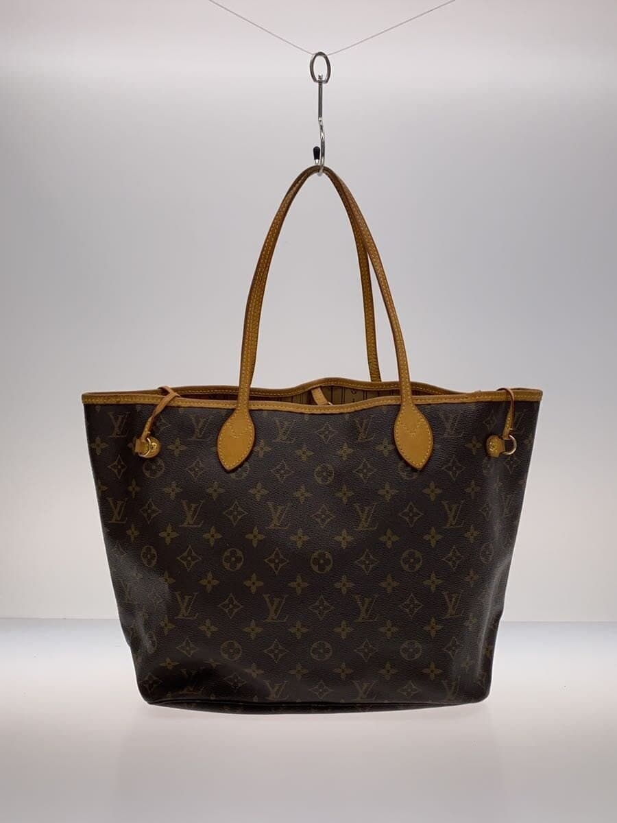 LOUIS VUITTON1)Neverfull MM_Monogram Canvas PVC BRW Solid 3