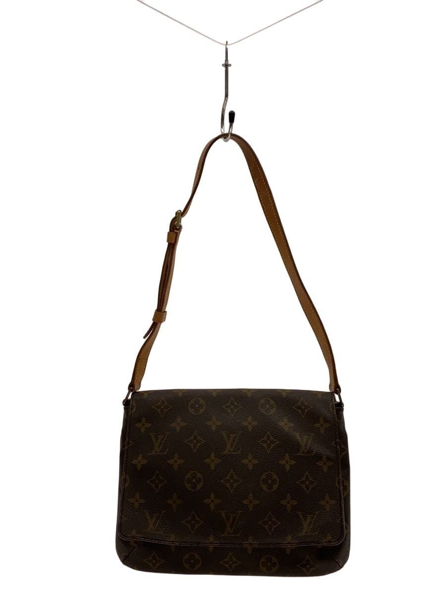 LOUIS VUITTON Musette Tango Monogram Canvas Short Shoulder PVC BRW Allover