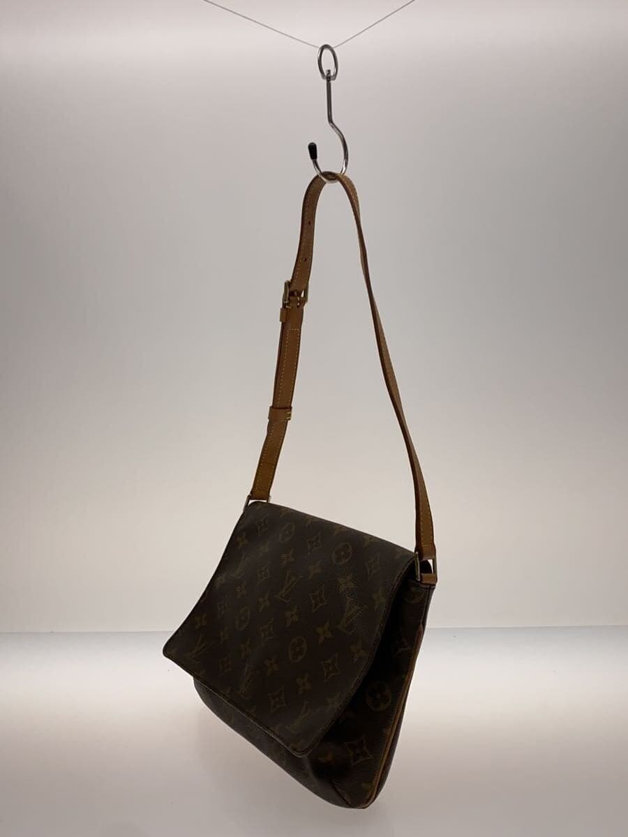 LOUIS VUITTON Musette Tango Monogram Canvas Short Shoulder PVC BRW Allover 2