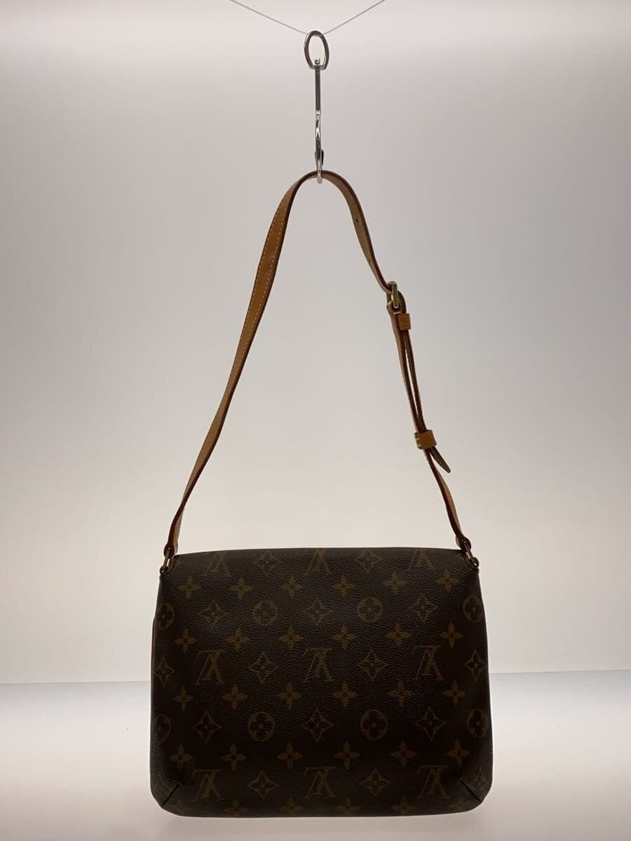 LOUIS VUITTON Musette Tango Monogram Canvas Short Shoulder PVC BRW Allover 3