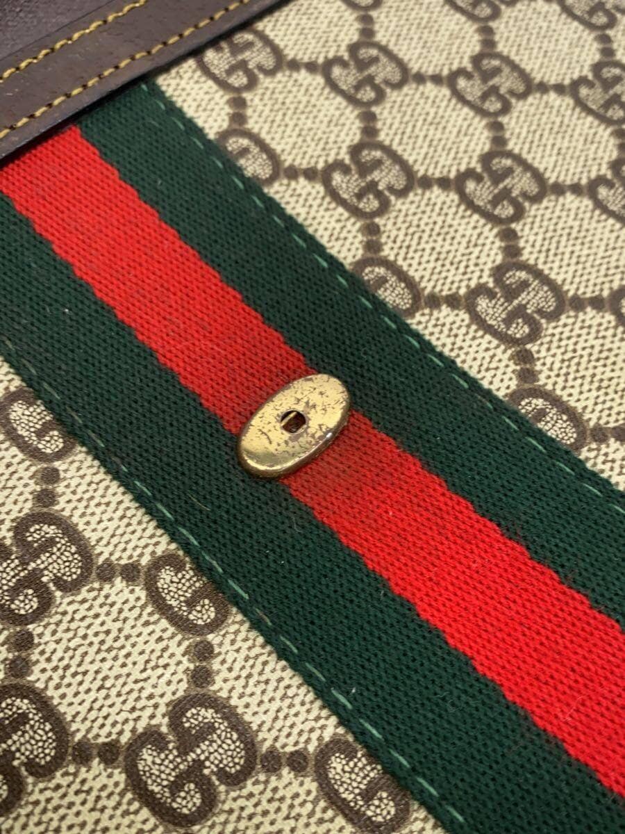 GUCCI clutch bag -- BEG all-over pattern 7