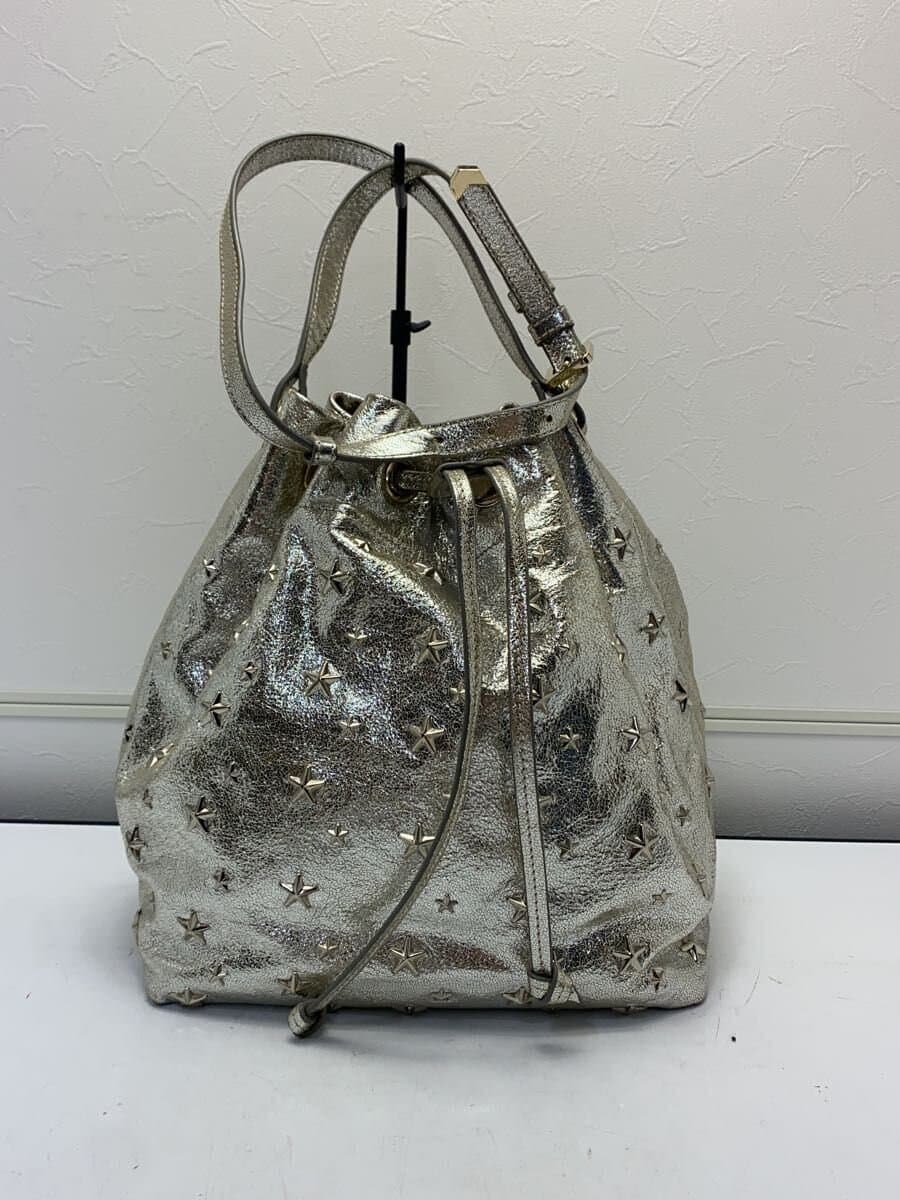 JIMMY CHOO Shoulder Bag Leather GLD 3