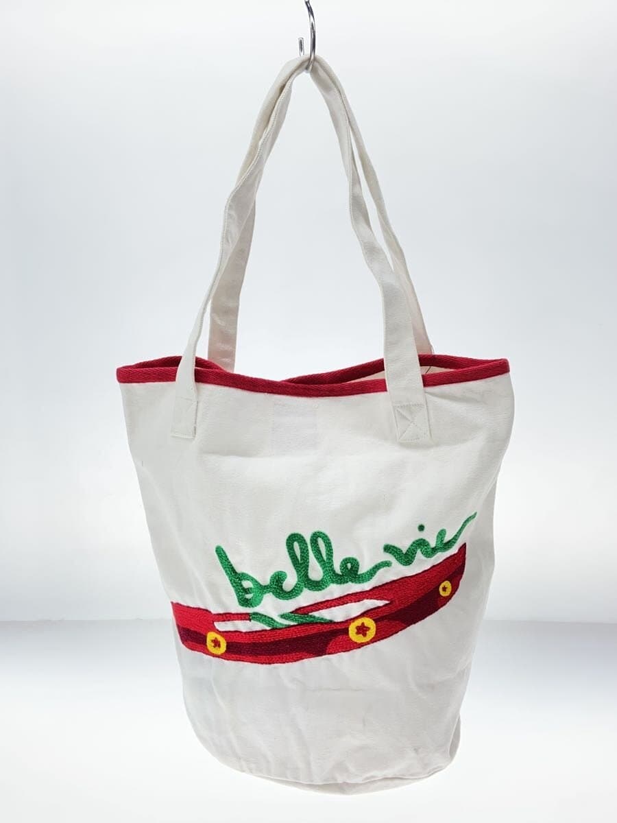 Other Brand kilometre paris BUCKET BAG Tote Bag Canvas WHT 3