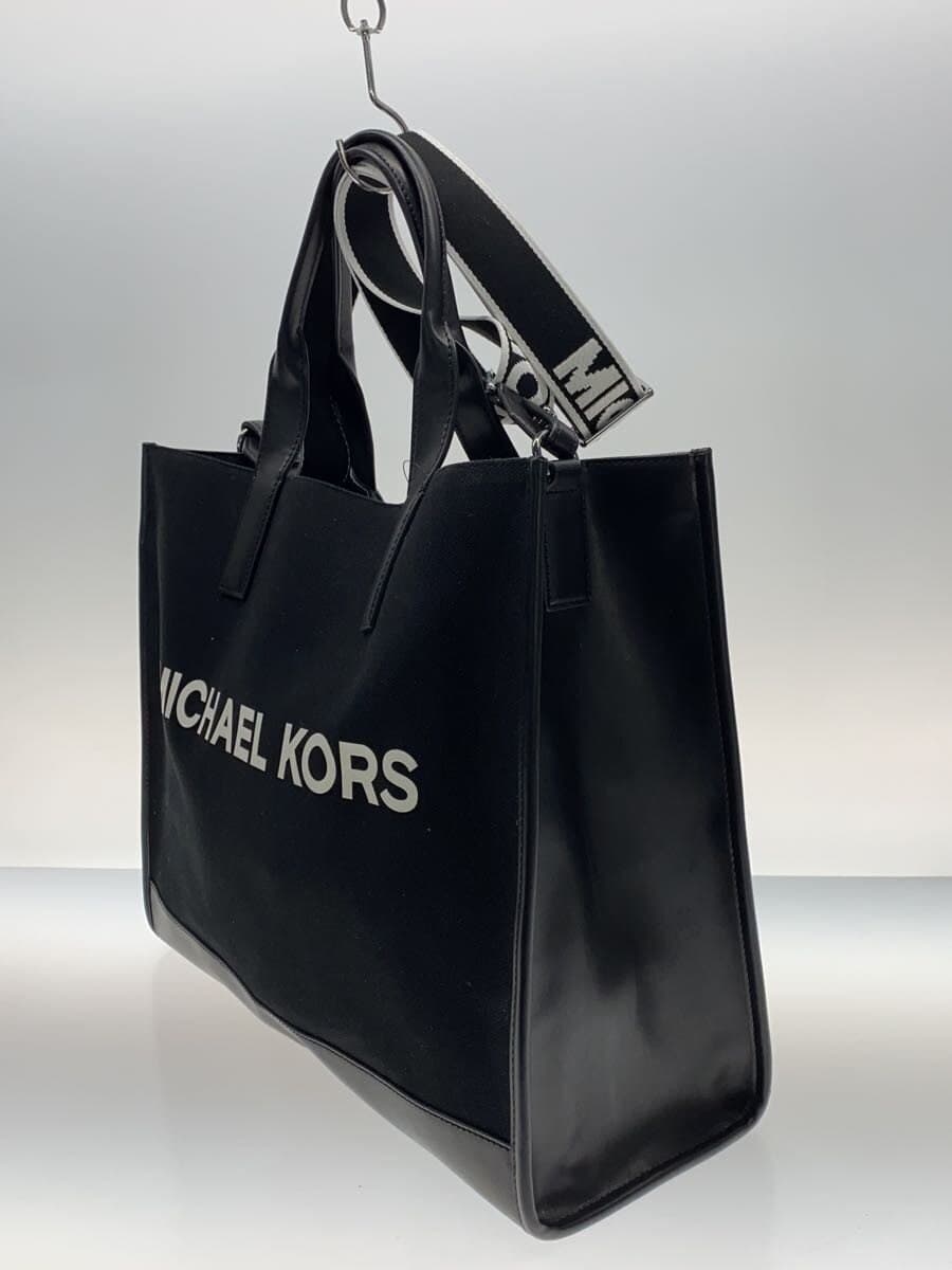 MICHAEL KORS tote bag canvas BLK 37S5LCOT4U 2