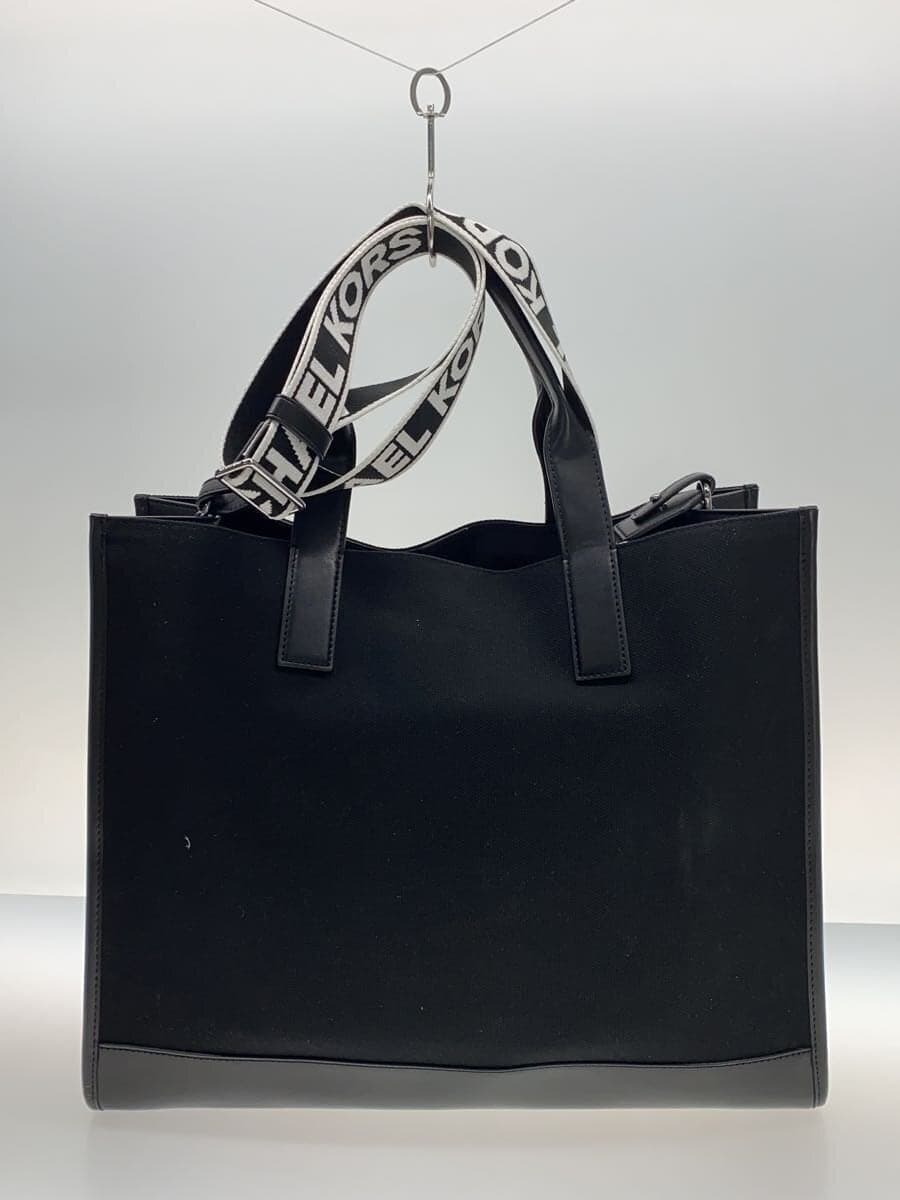 MICHAEL KORS tote bag canvas BLK 37S5LCOT4U 3