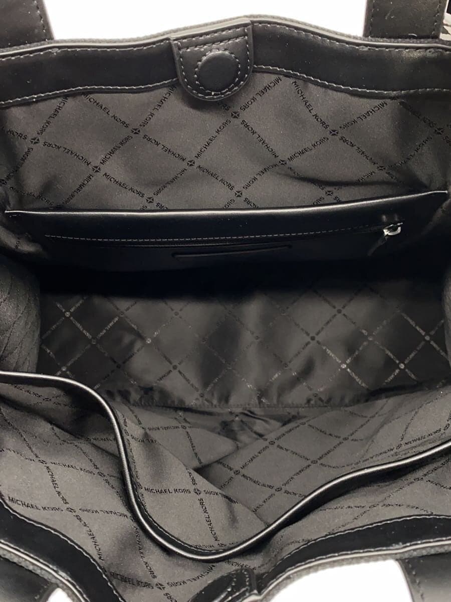 MICHAEL KORS tote bag canvas BLK 37S5LCOT4U 6