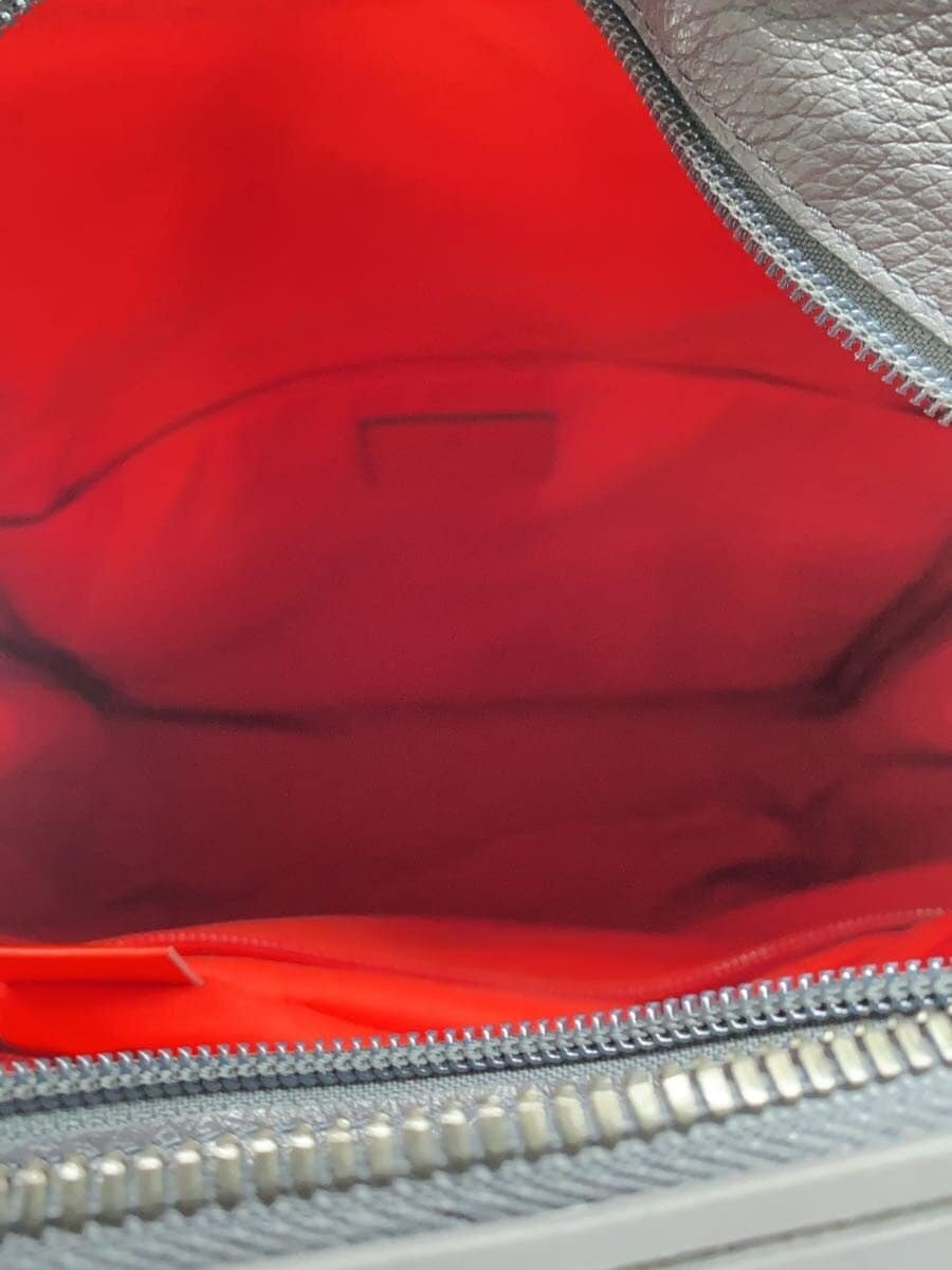 Christian Louboutin Rubber Leather Mix Studs Backpack -- GRY 5