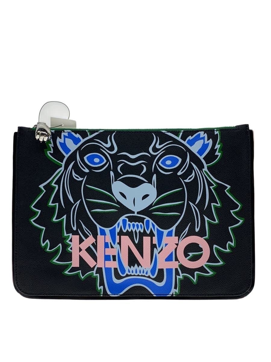 KENZO clutch bag tiger second bag -- BLK F862SA607F02