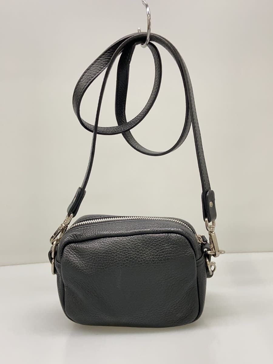 GIANNI CHIARINI Shoulder Bag Leather BLK 3