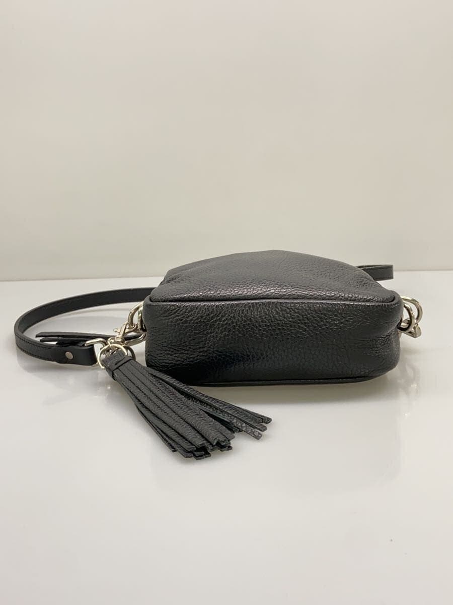 GIANNI CHIARINI Shoulder Bag Leather BLK 4