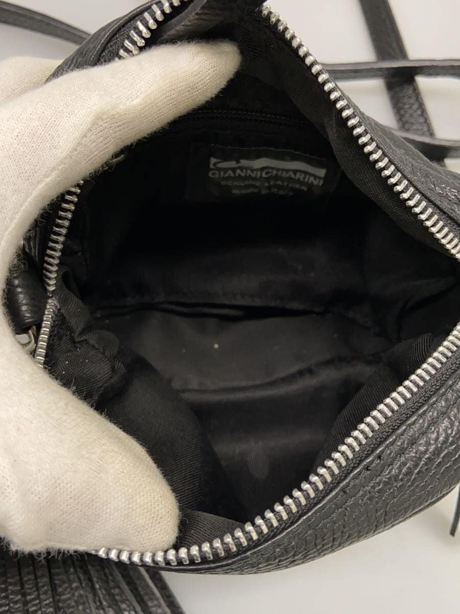 GIANNI CHIARINI Shoulder Bag Leather BLK 6