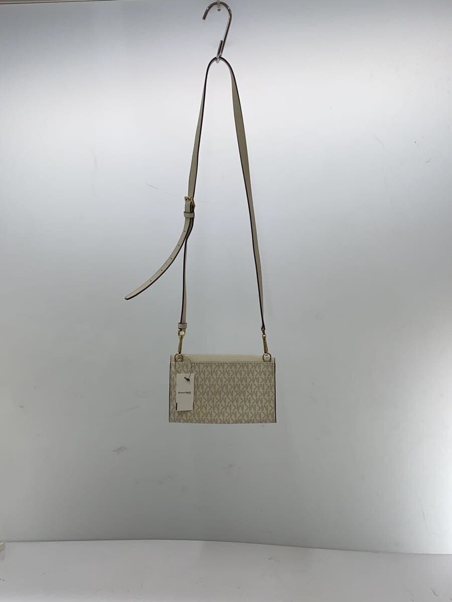 MICHAEL KORS Shoulder Bag Leather BEG All Over Pattern 3