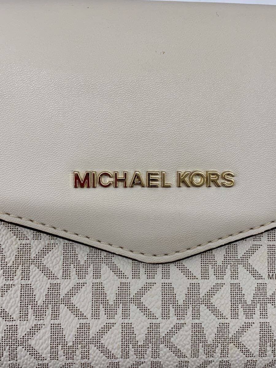MICHAEL KORS Shoulder Bag Leather BEG All Over Pattern 5