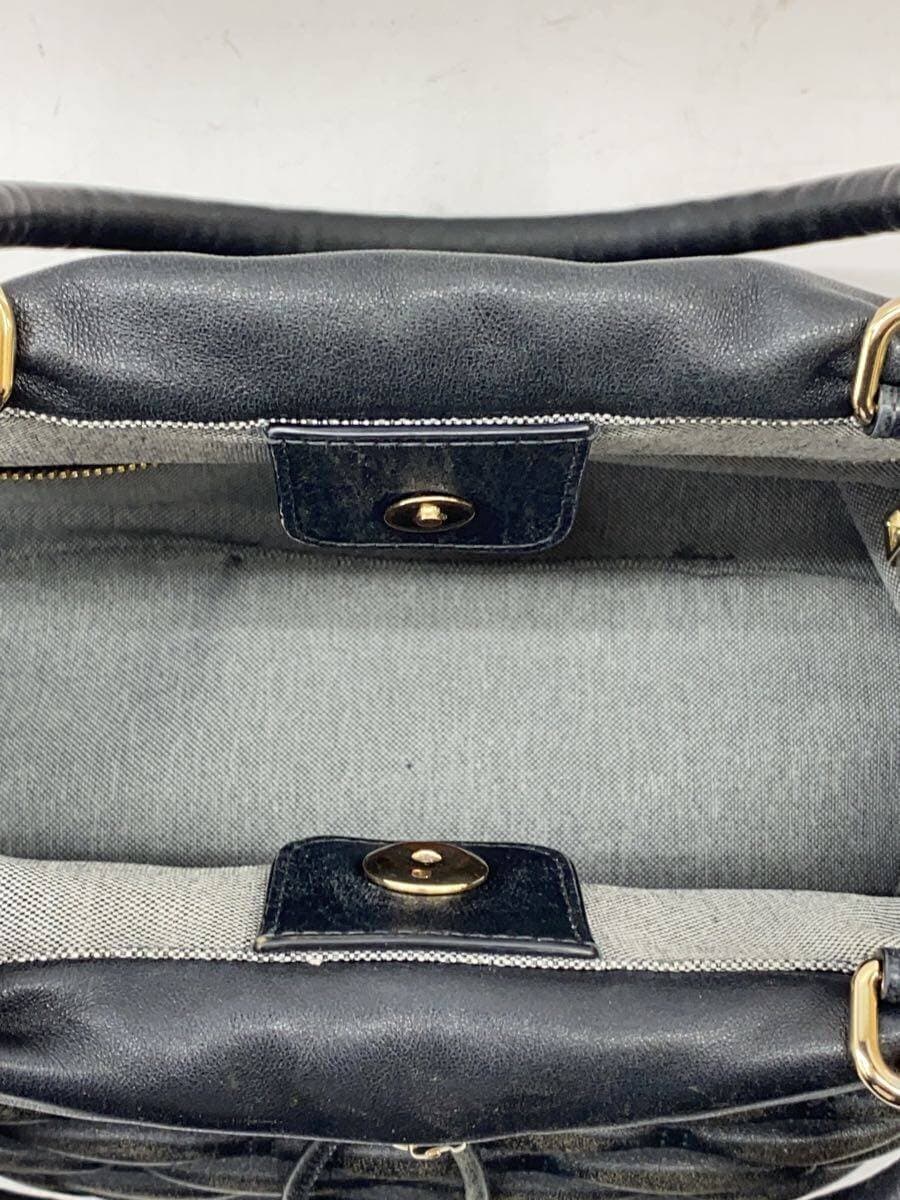 FURLA Handbag Leather BLK Solid 6