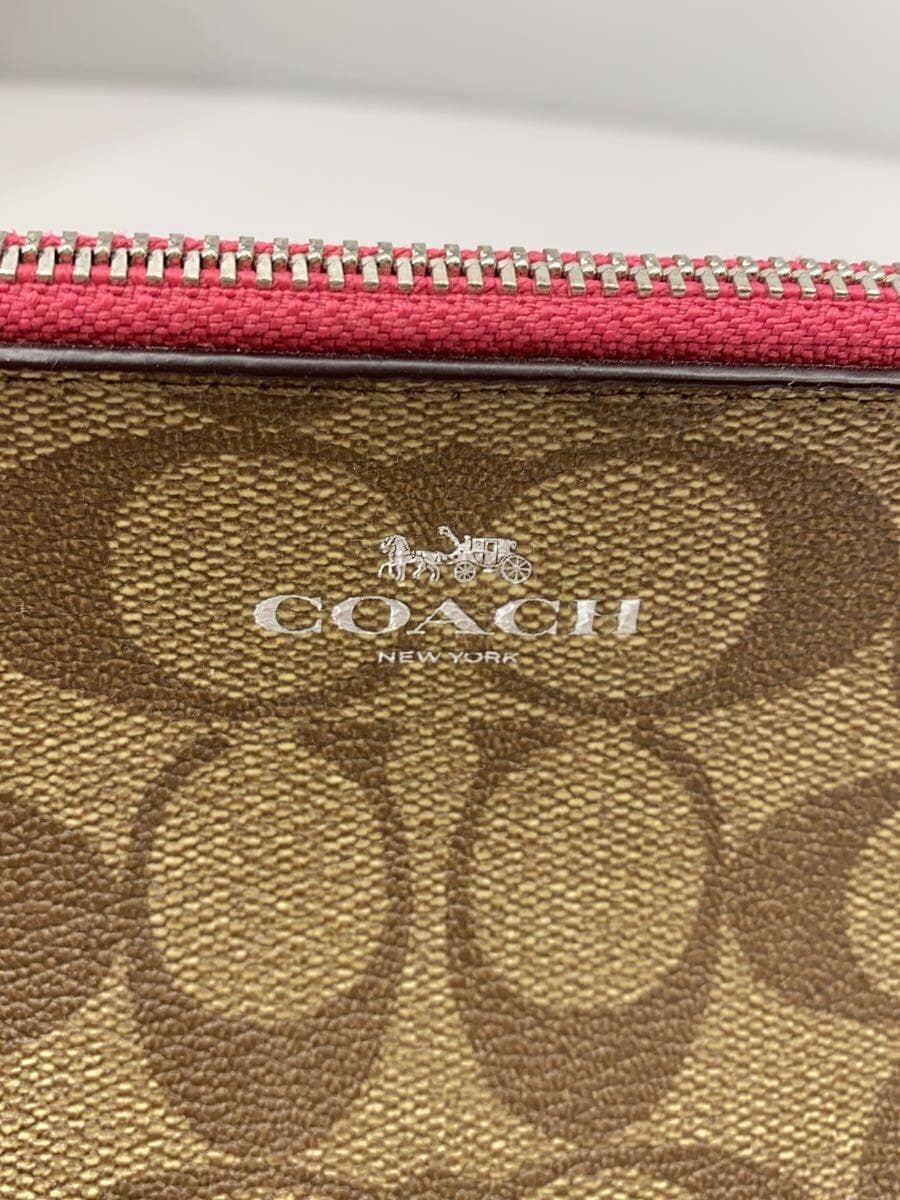 COACH Pouch PVC BEG All Over Pattern 5
