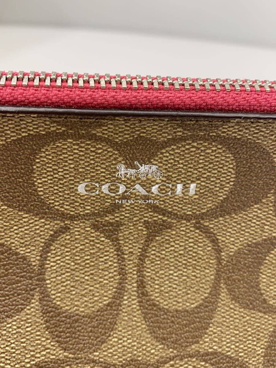 COACH Pouch PVC BEG All Over Pattern 5