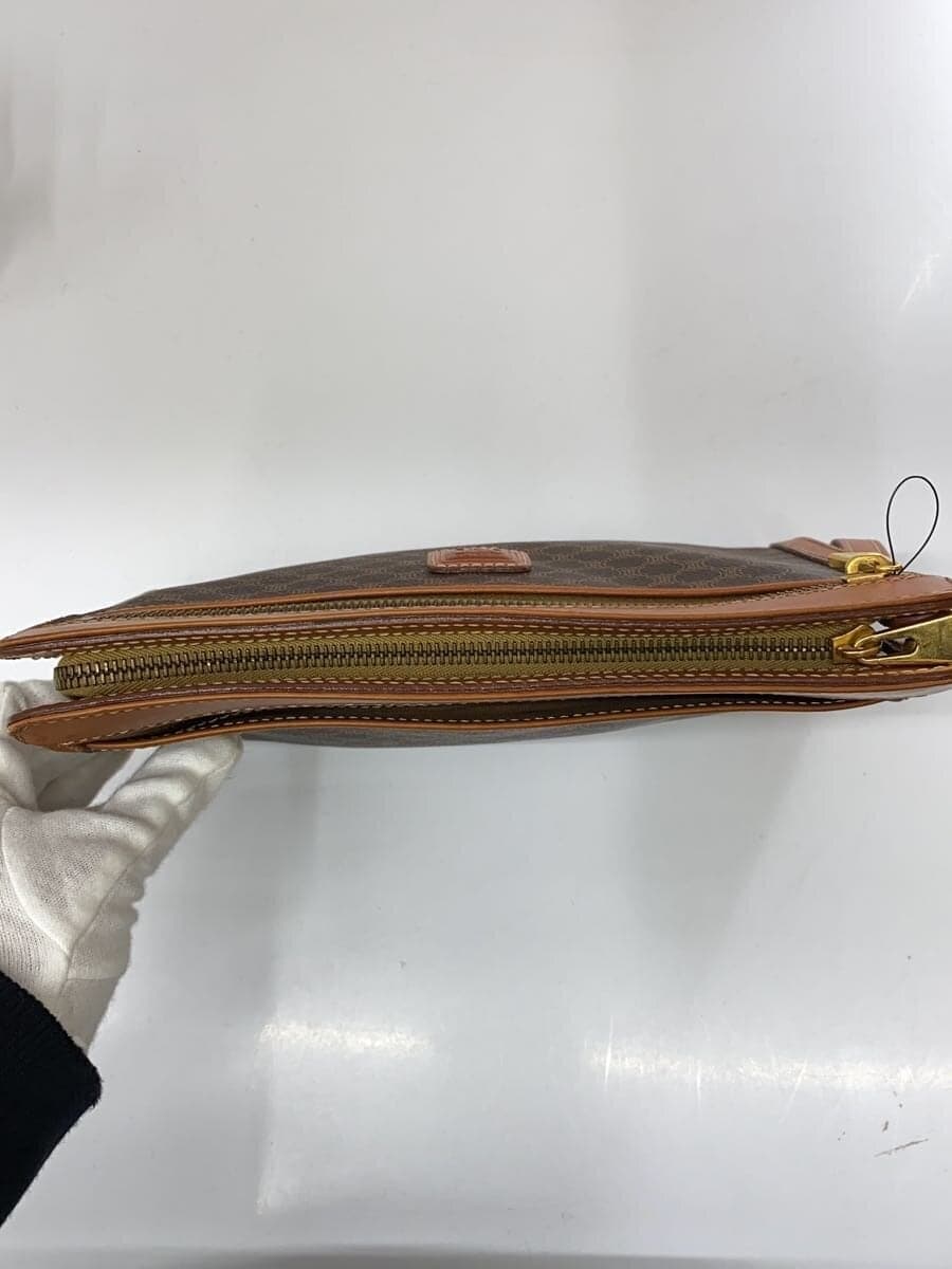 CELINE Clutch Bag Leather BRW All Over Pattern 4