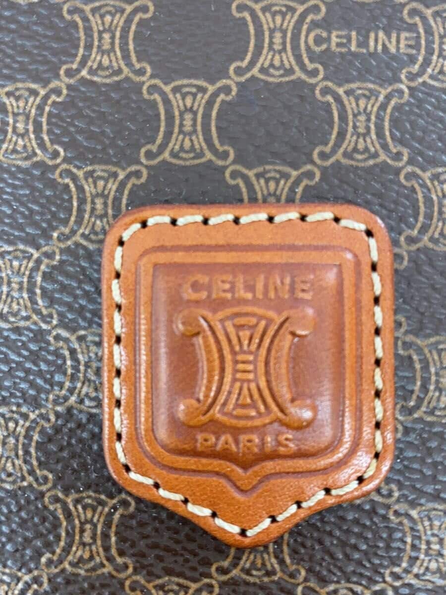 CELINE Clutch Bag Leather BRW All Over Pattern 5