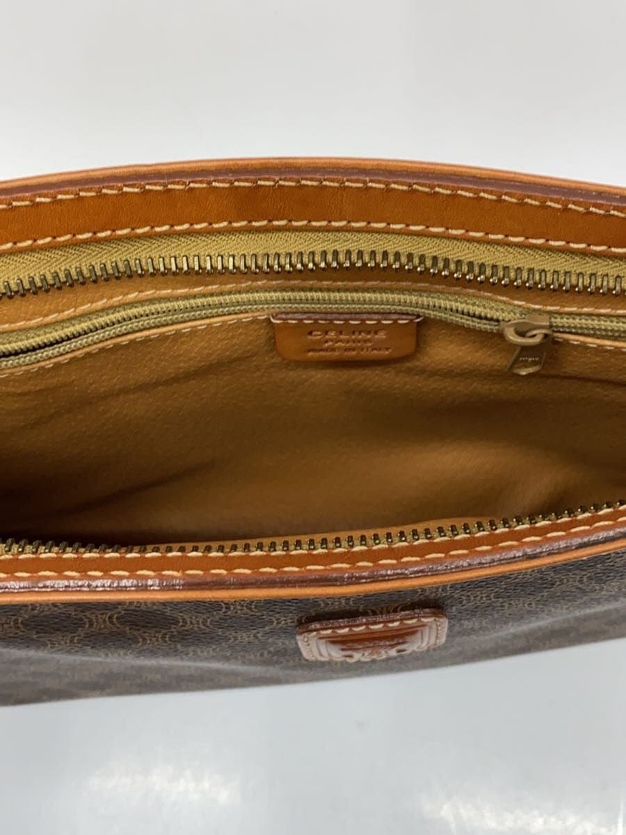 CELINE Clutch Bag Leather BRW All Over Pattern 6