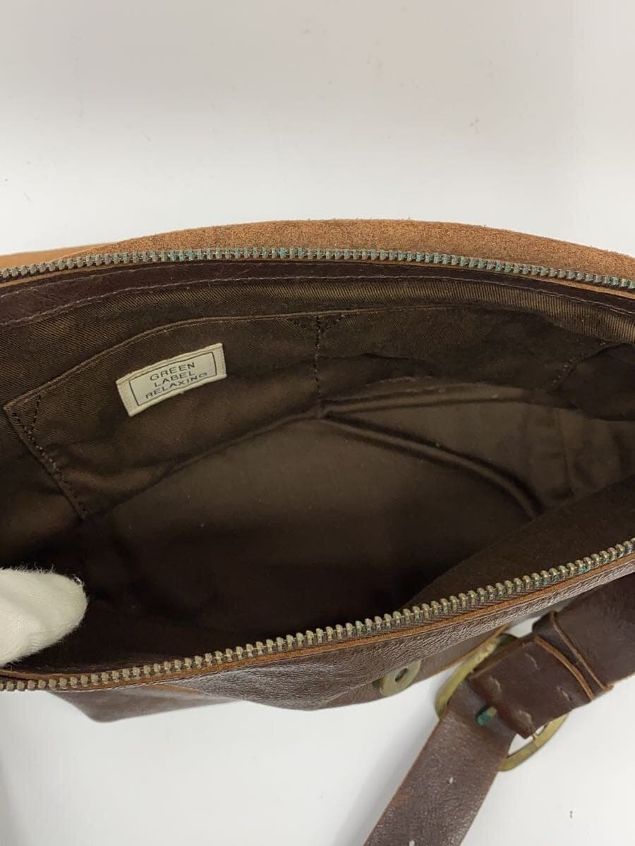 UNITED ARROWS green label relaxing Shoulder Bag Leather BRW 6
