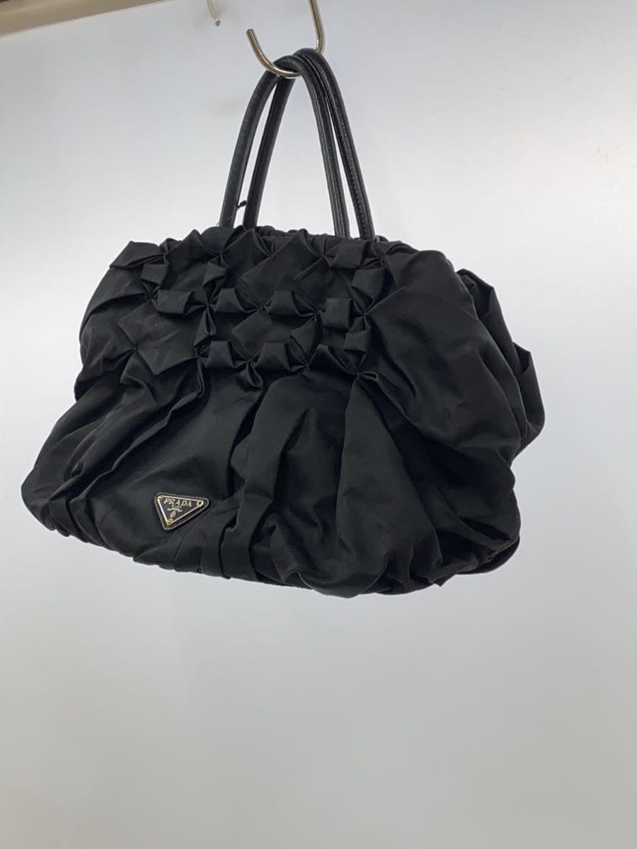 PRADA Tote Bag Nylon BLK Solid 2