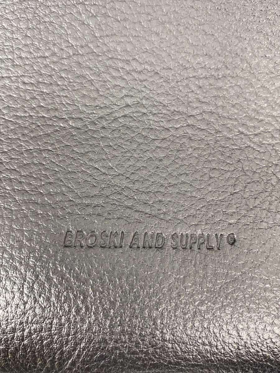 BROSKI AND SUPPLY Backpack Cowhide BLK BBOM-B1234 5