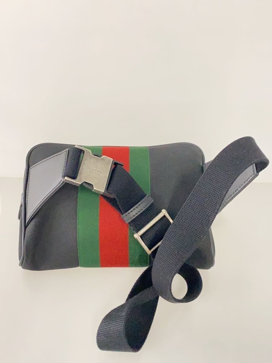 GUCCI shoulder bag canvas BLK 630919 520981 3