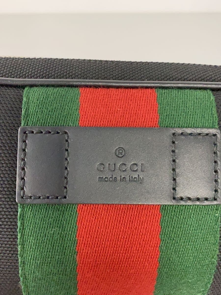 GUCCI shoulder bag canvas BLK 630919 520981 5