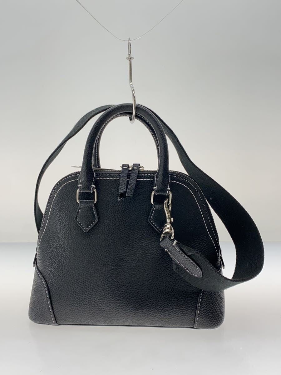 Mila Owen Shoulder Bag Leather BLK Solid 3