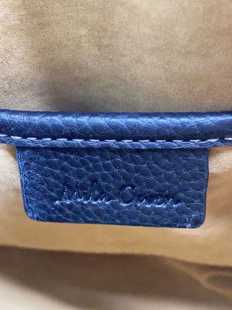 Mila Owen Shoulder Bag Leather BLK Solid 5