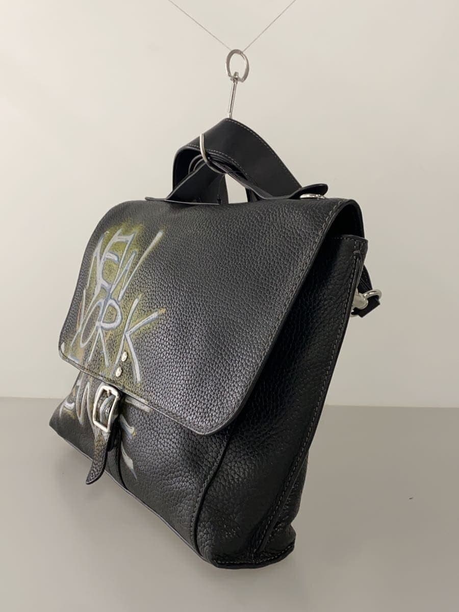 COACH×JEAN MICHEL BASQUIAT Shoulder Bag Leather BLK G2061-7043 2