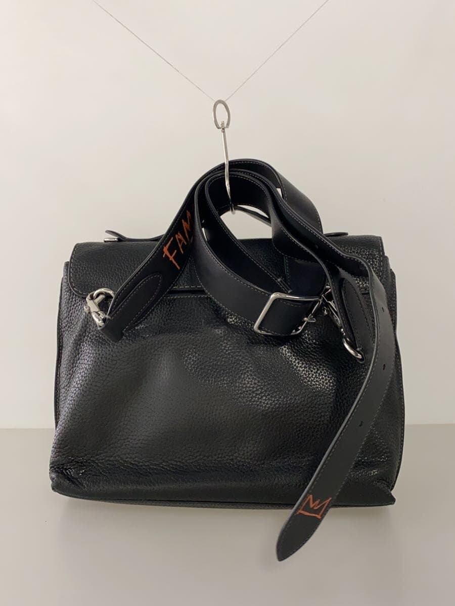 COACH×JEAN MICHEL BASQUIAT Shoulder Bag Leather BLK G2061-7043 3