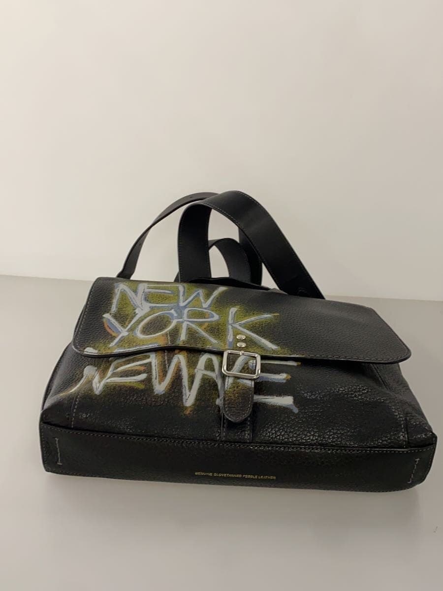 COACH×JEAN MICHEL BASQUIAT Shoulder Bag Leather BLK G2061-7043 4