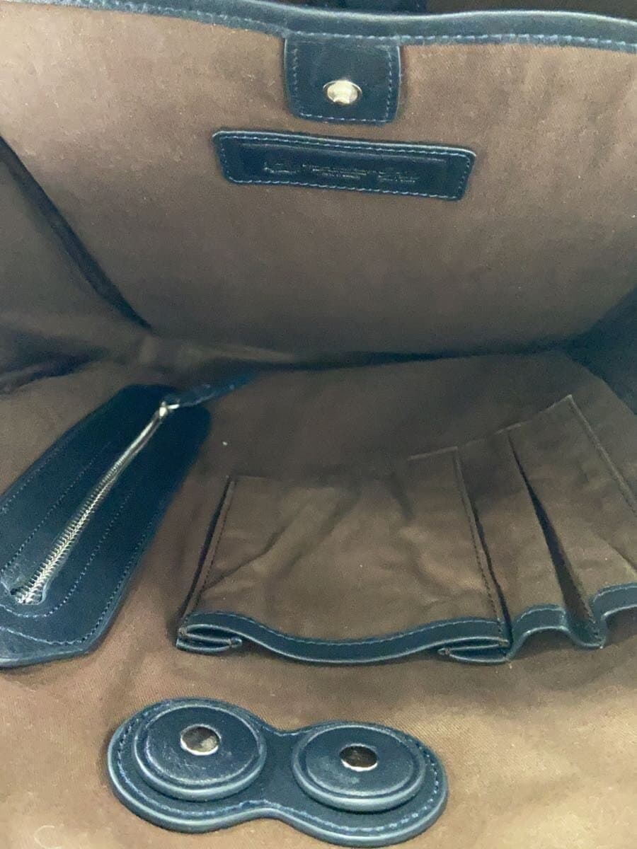 P.i.d Backpack Leather NVY Plain 6