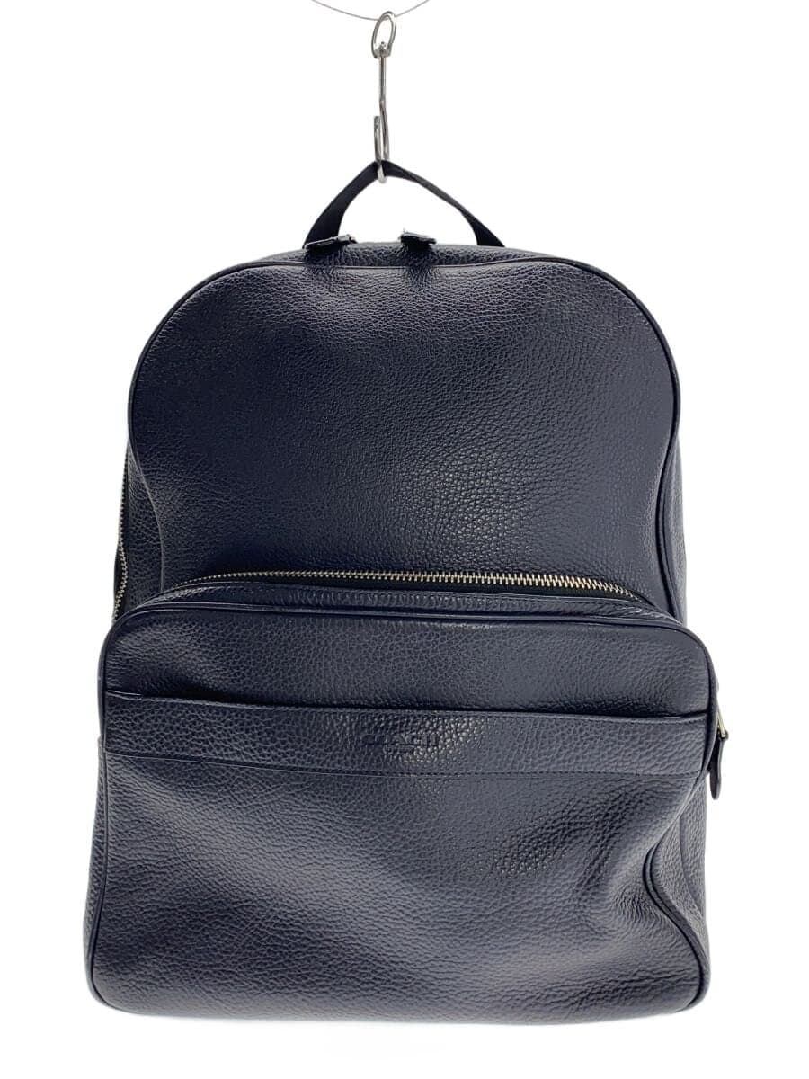 COACH Backpack Leather NVY Solid K1661-F72082