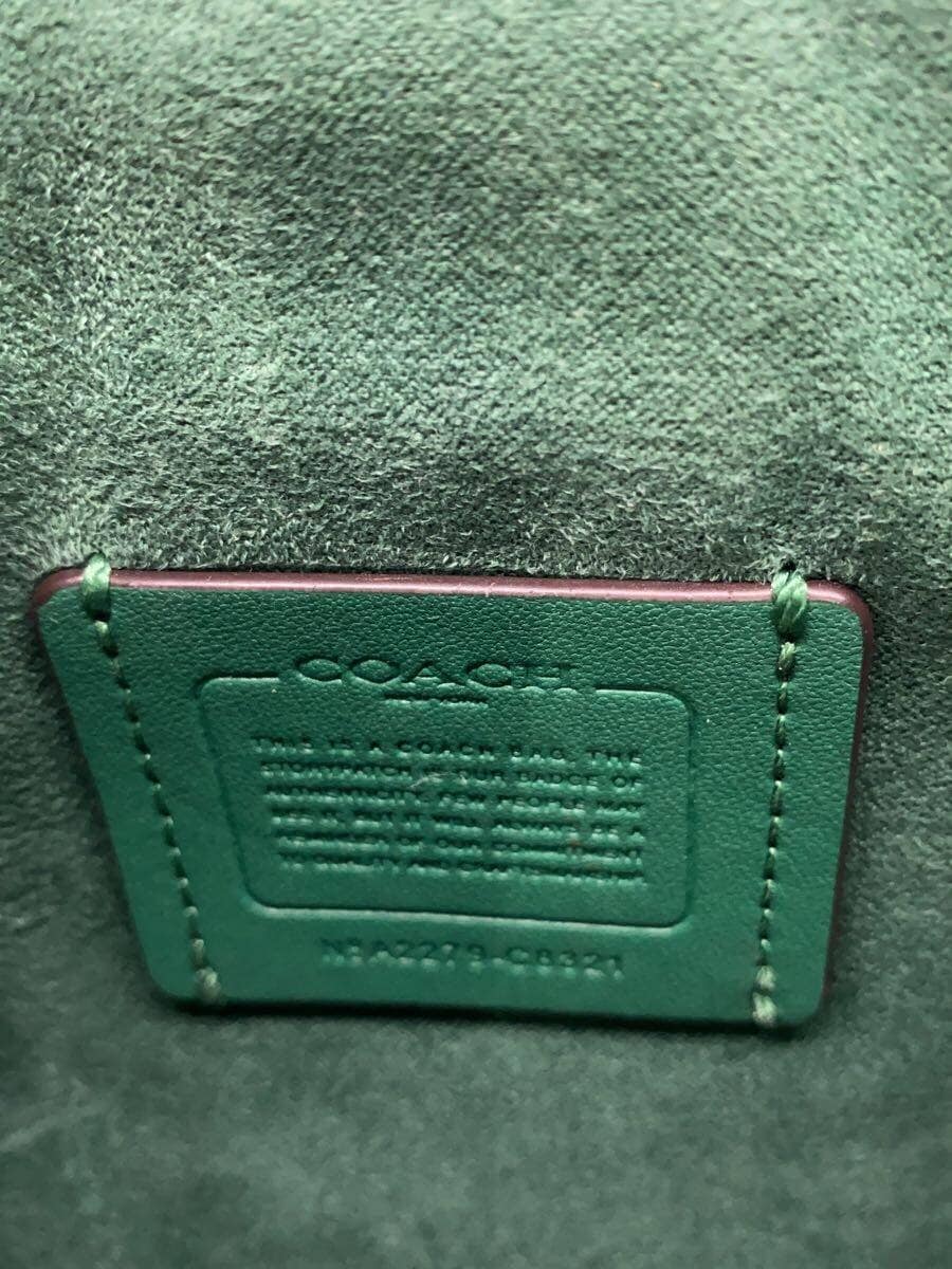 COACH South Roney Crossbody Signature Canvas GRN C8321 5