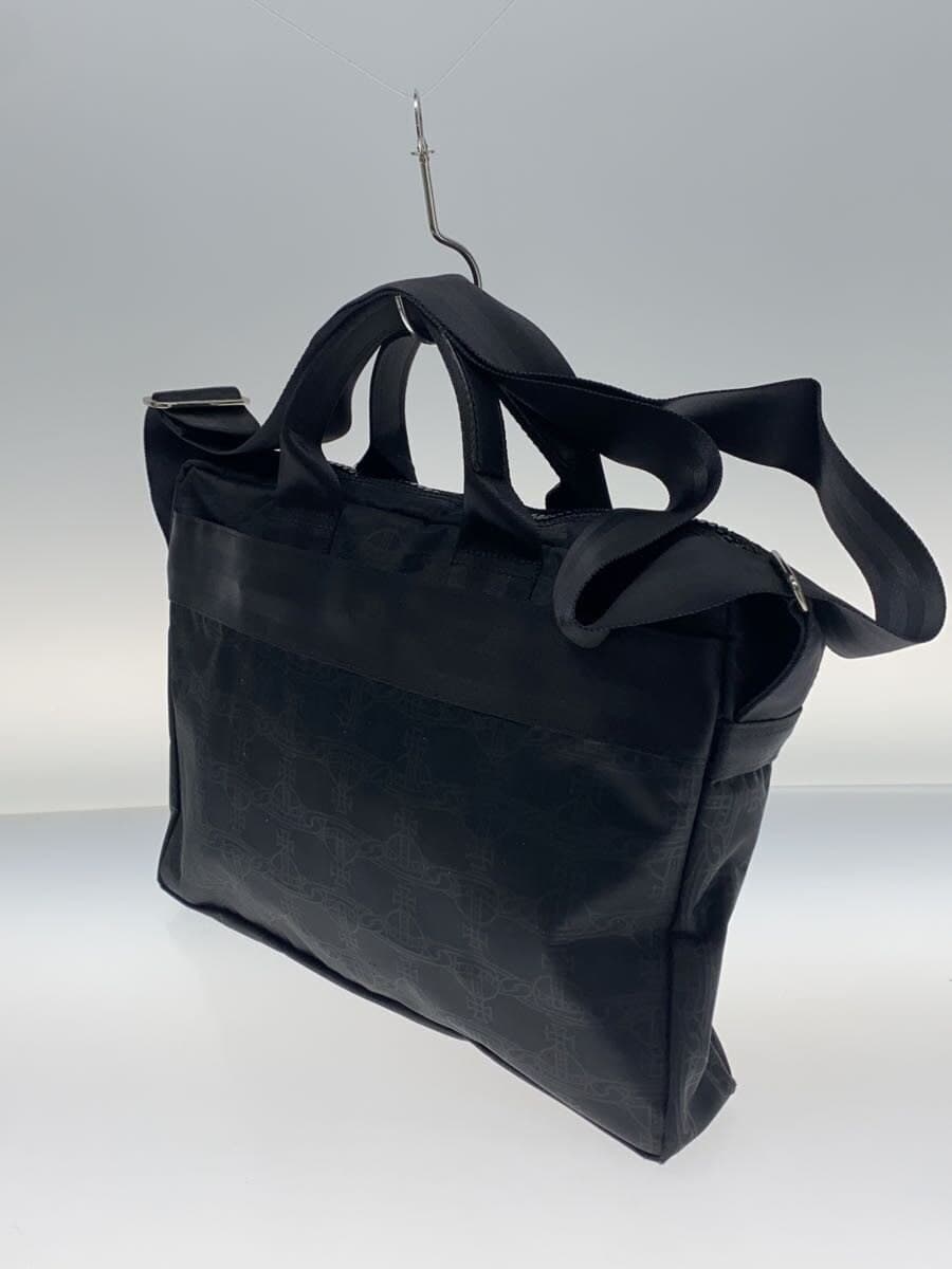 Vivienne Westwood Briefcase BLK All Over Pattern 2