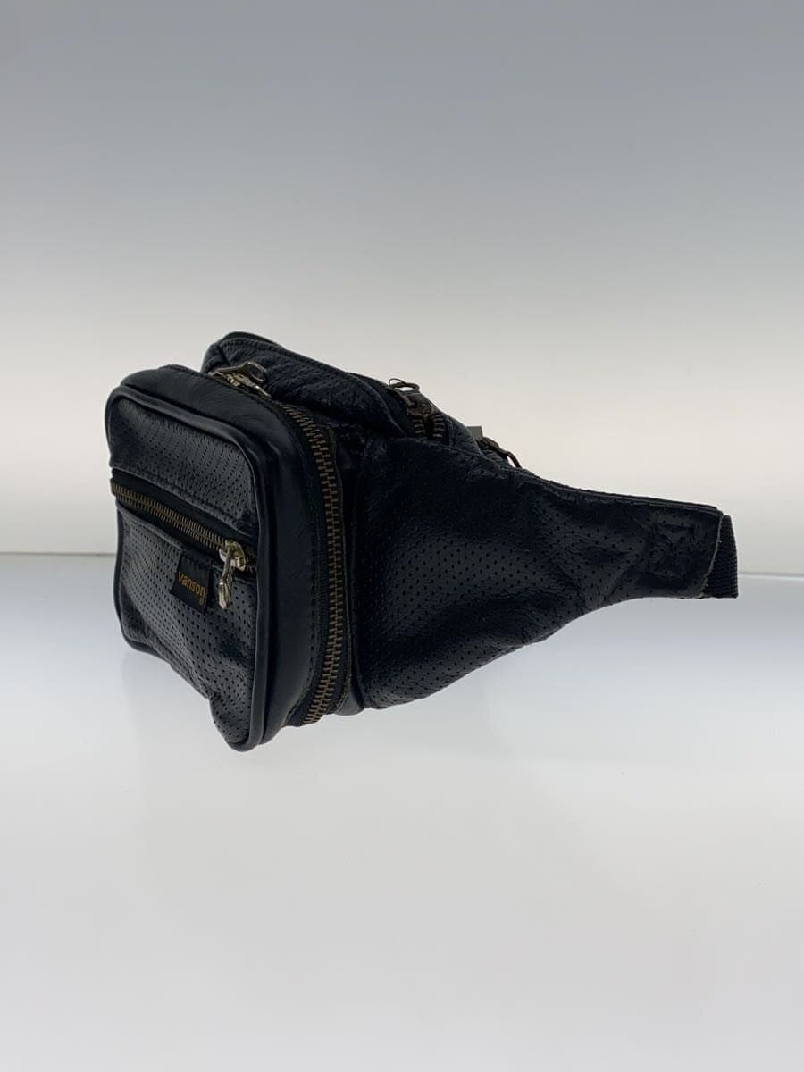 VANSON Waist Bag Leather BLK 2