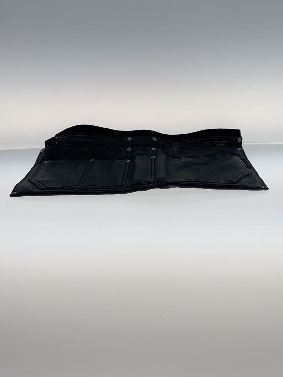 PORTER x NEIGHBORHOOD Waist Bag Leather BLK Solid 4