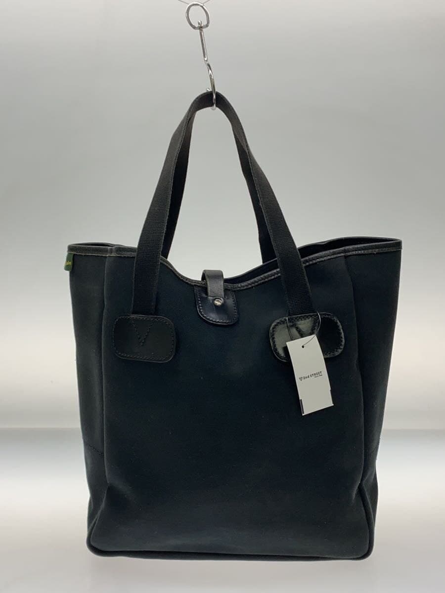 BRADY Tote Bag Canvas Black Plain 3