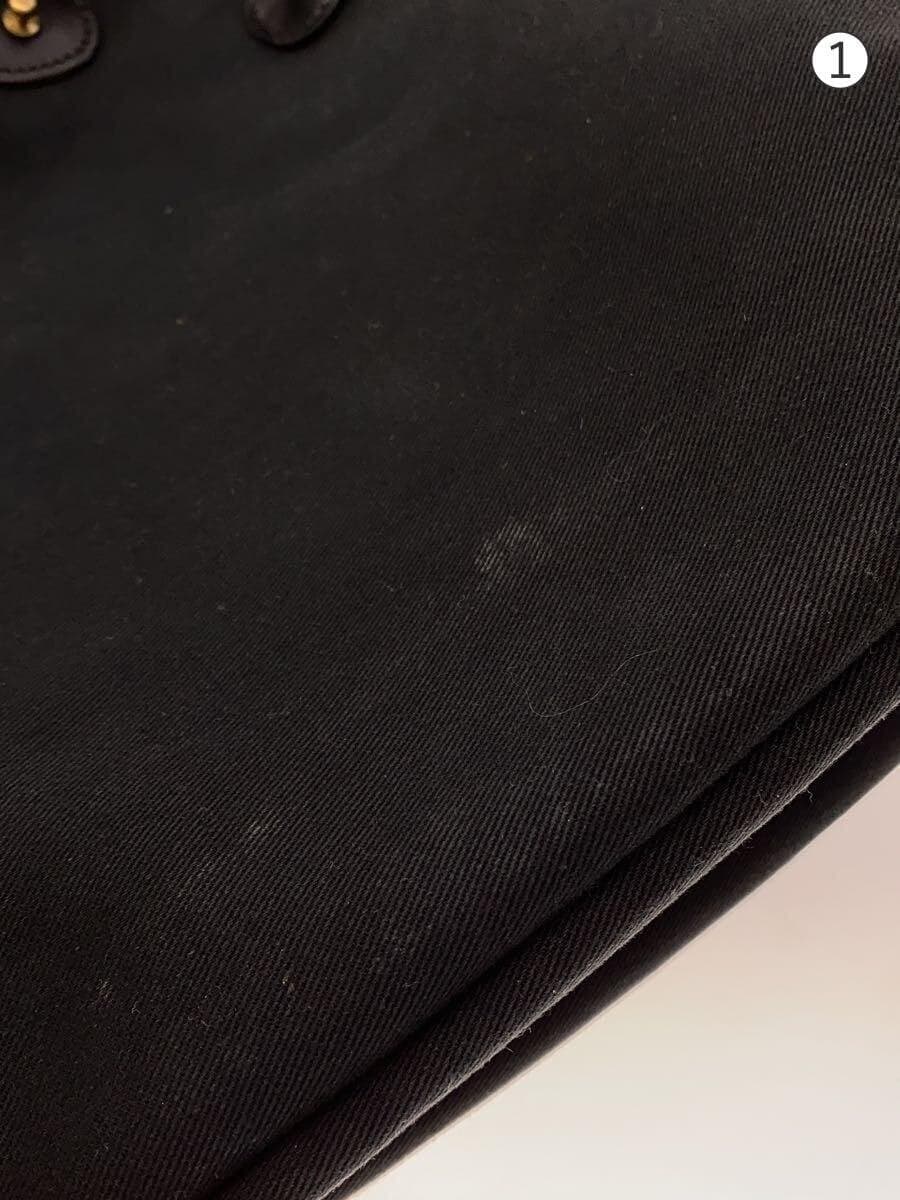 BRADY Tote Bag Canvas Black Plain 7