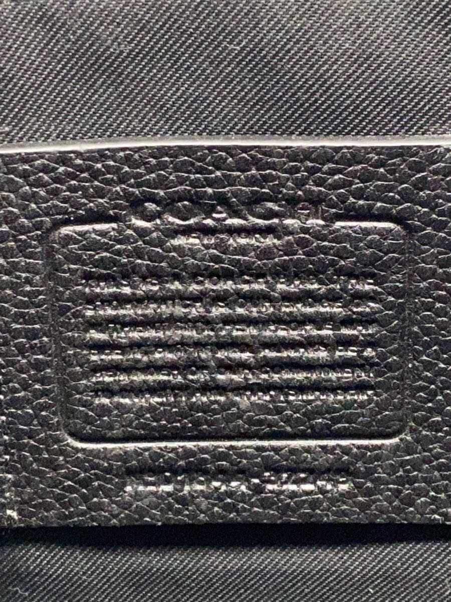 COACH Metro Polytan Soft Briefcase Leather BLK 5