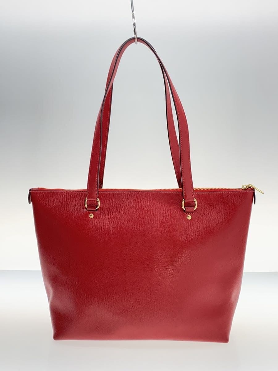 COACH Tote Bag Leather RED L2078-79608 3