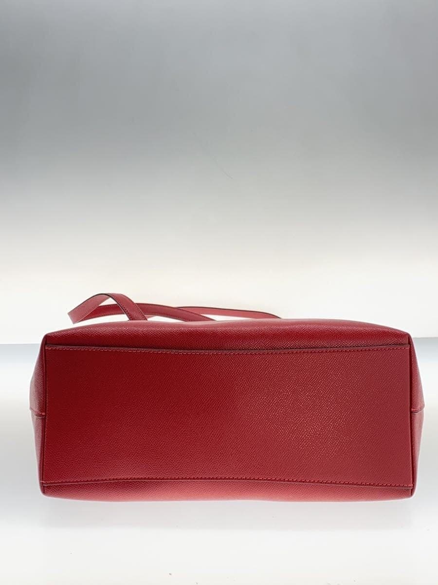 COACH Tote Bag Leather RED L2078-79608 4