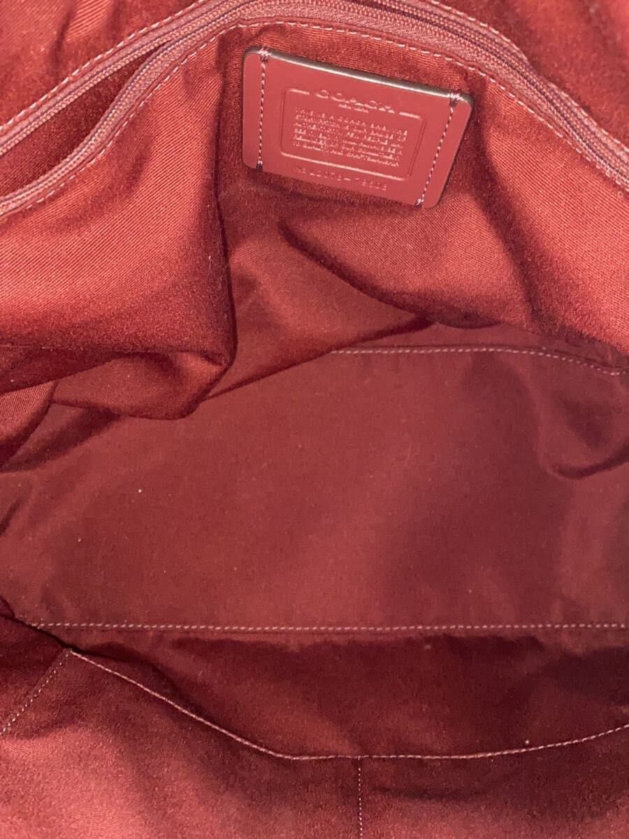 COACH Tote Bag Leather RED L2078-79608 6