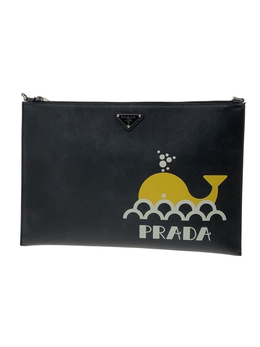 PRADA Second Bag PVC BLK