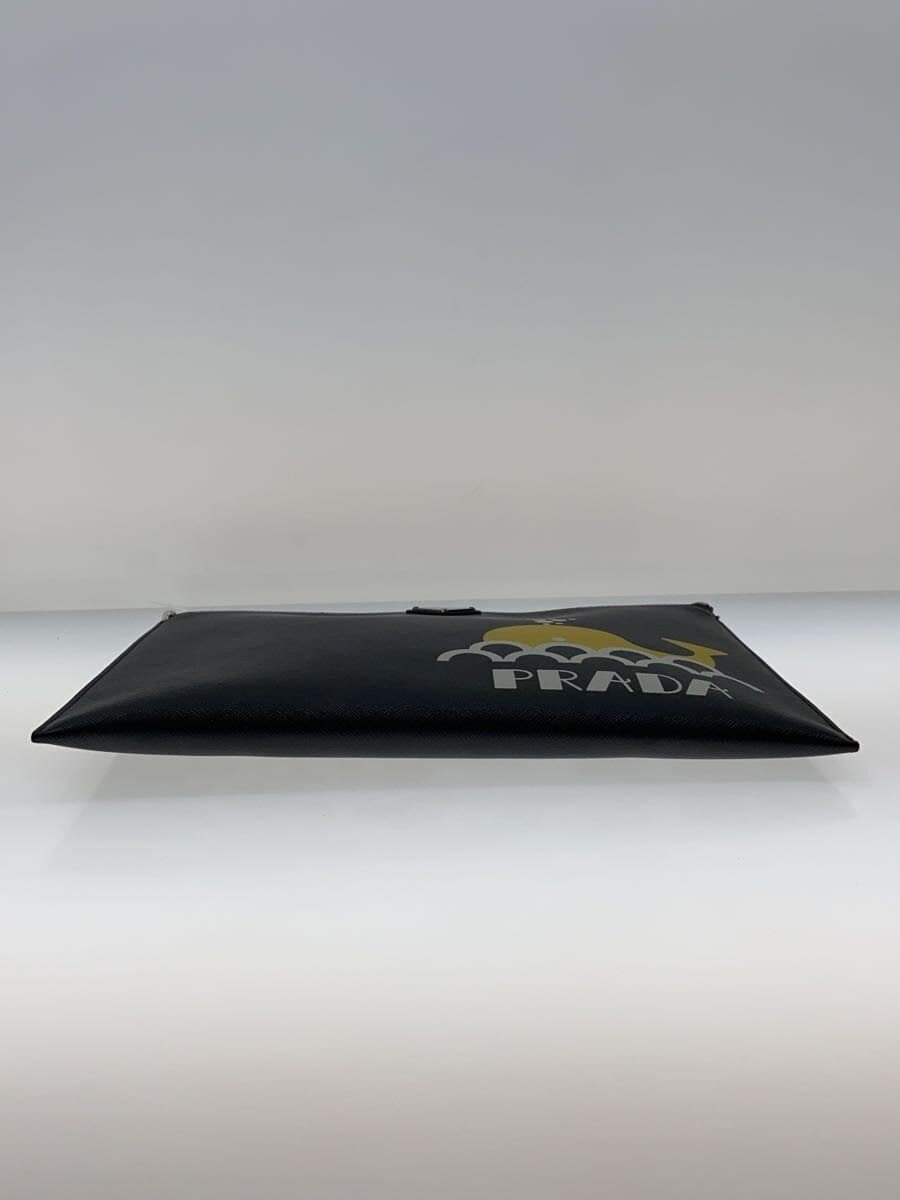 PRADA Second Bag PVC BLK 4
