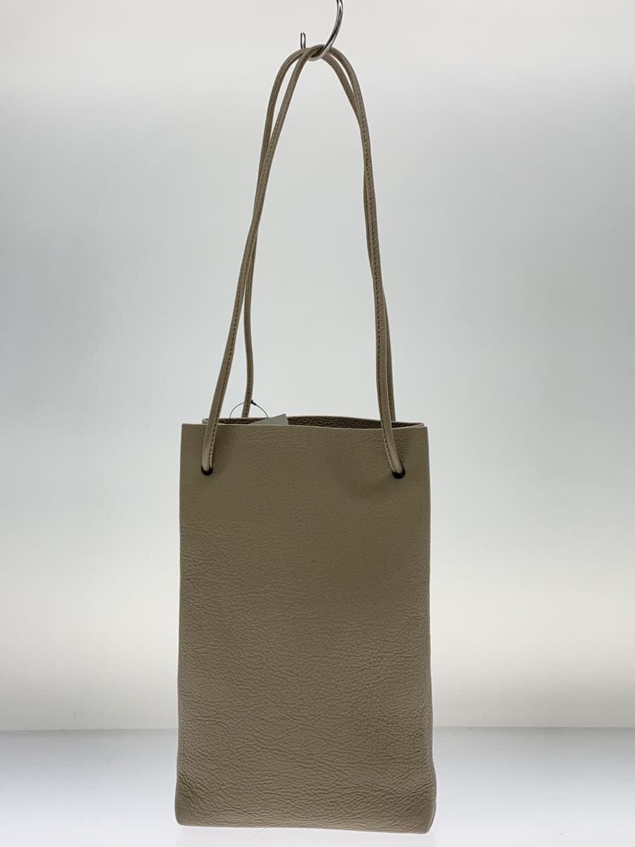 Aeta shoulder bag leather beige plain 3