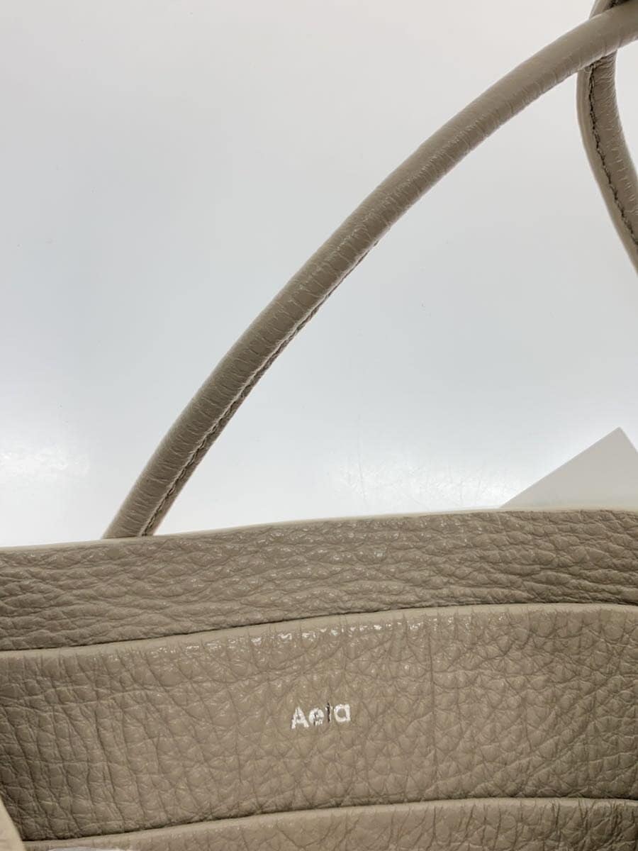 Aeta shoulder bag leather beige plain 5