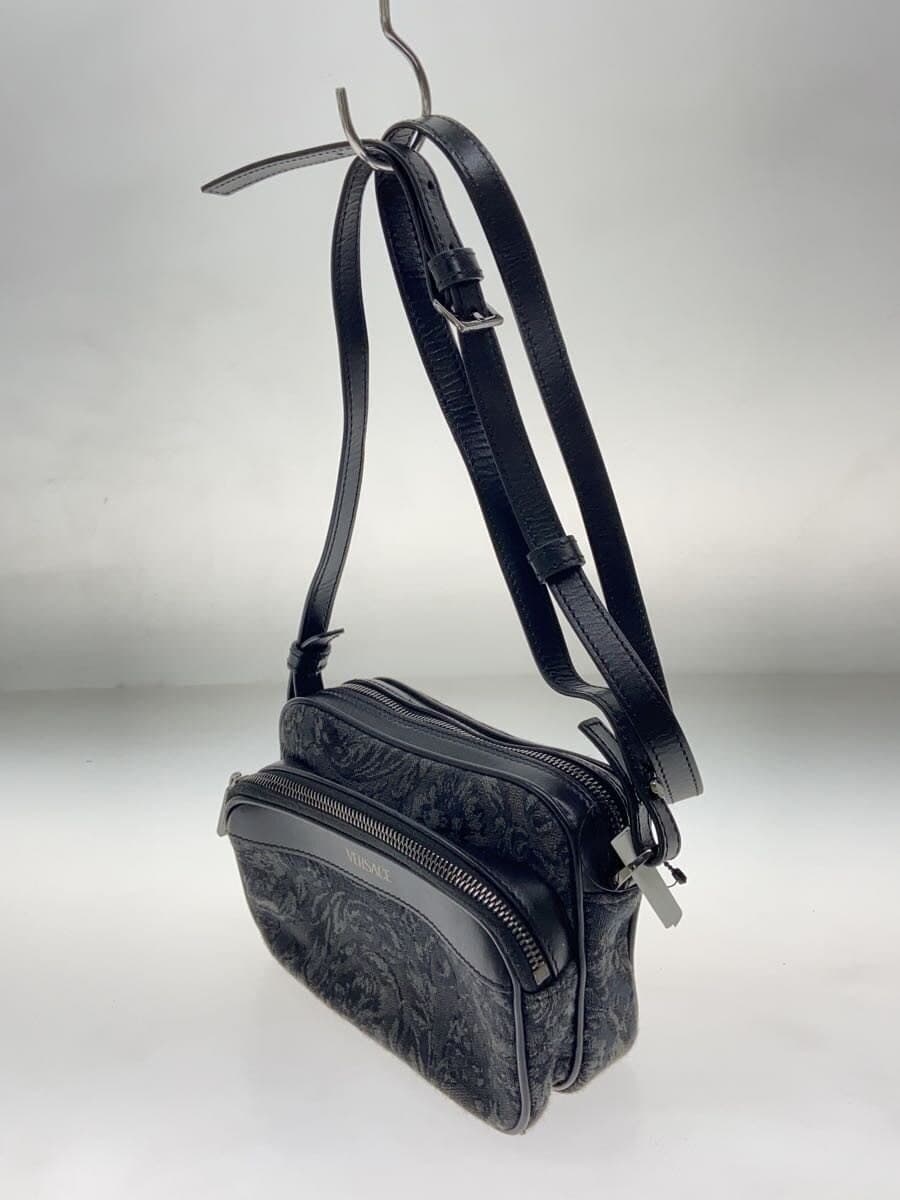 GIANNI VERSACE shoulder bag polyester BLK plain 2